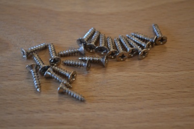 Small Steel Screws - Packs of 30